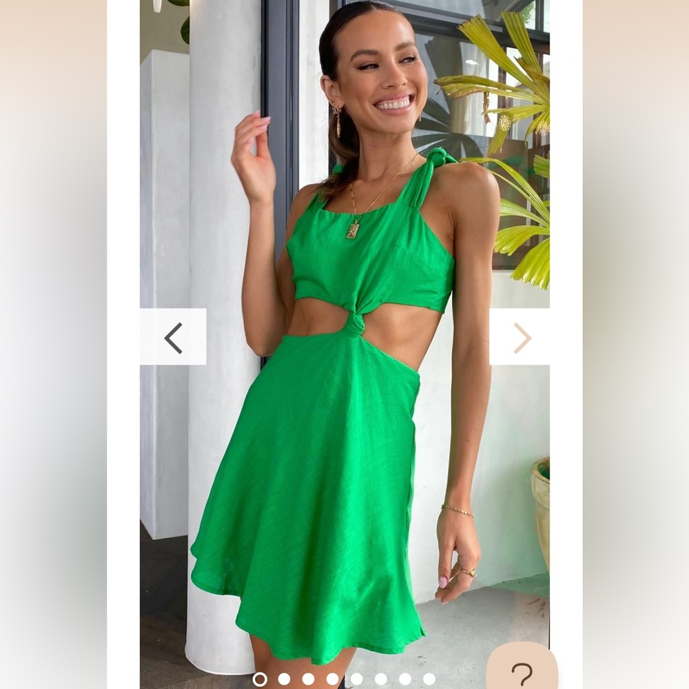 NWT Billy J Renee mini dress - green